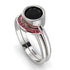 Bezel Black Diamond Bridal Set - Emerson No. 54